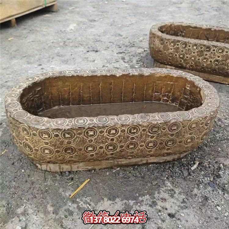 唯美老石槽，給你完美園林景觀