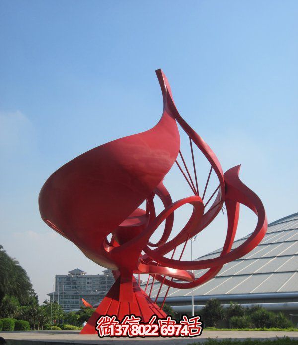 不銹鋼花朵雕塑，個(gè)性創(chuàng)意想象