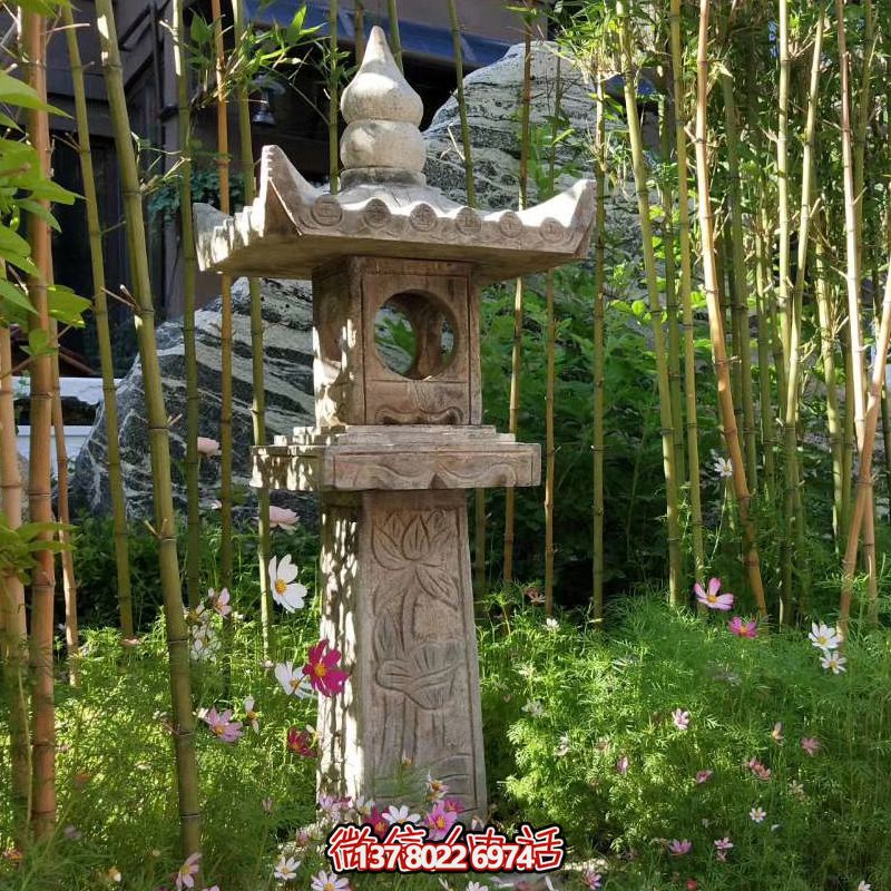 華麗的青石燈籠，點綴你的園林