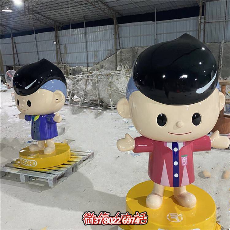 可愛彩繪玻璃鋼擺件，引領(lǐng)家居新潮流