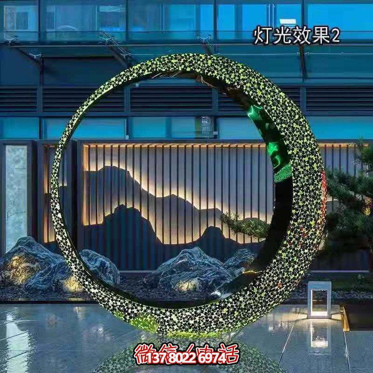 不銹鋼燈光圓環(huán)，營造月亮美景