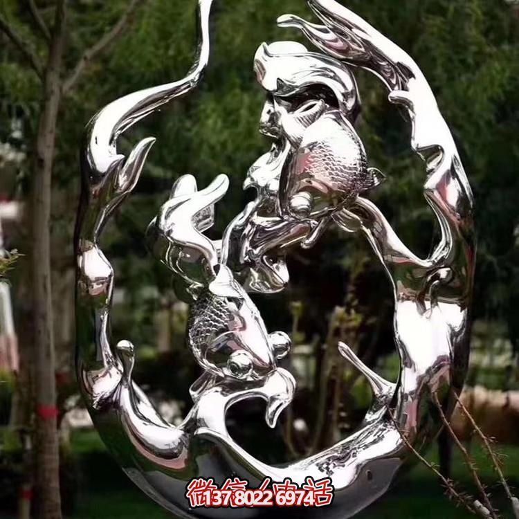 不銹鋼雕塑，為景觀廣場和園林增添抽象藝術