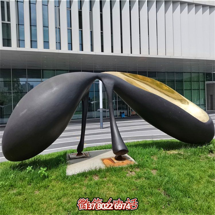 抽象不銹鋼景觀擺件，為你的廣場(chǎng)和公司添上創(chuàng)意色彩