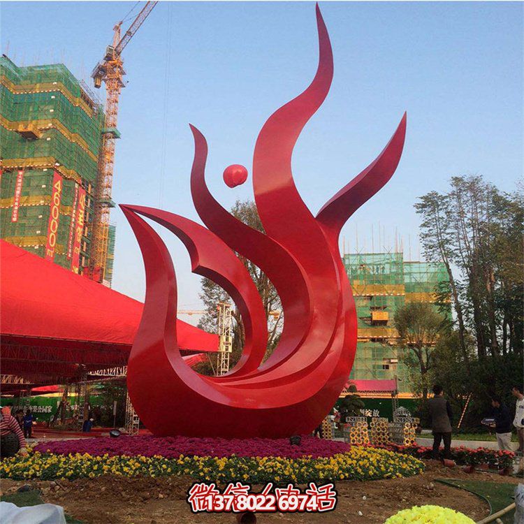 精美不銹鋼鳳凰雕塑，點(diǎn)綴精致小區(qū)、別墅環(huán)境