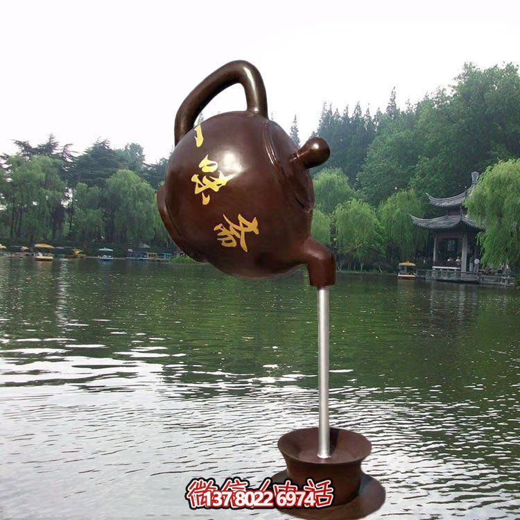 大型仿銅玻璃鋼懸空流水?dāng)[件，點(diǎn)綴園林景觀