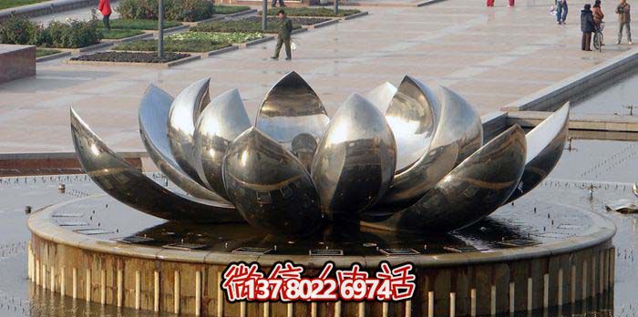 室外不銹鋼噴泉雕塑，讓廣場與公園更加美麗