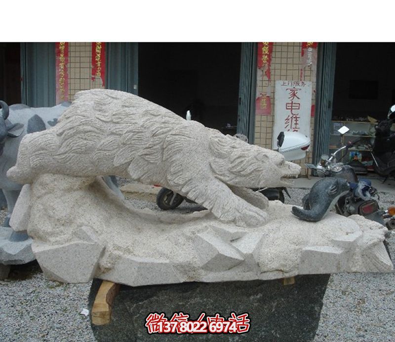 北極熊玻璃鋼雕塑，讓街道邊擺放創意爬行玻璃