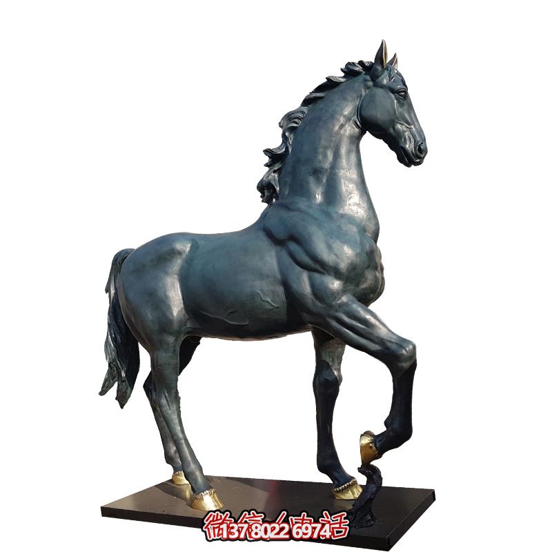 玻璃鋼馬雕塑，大型仿真動(dòng)物裝置，裝飾景區(qū)、廣場(chǎng)