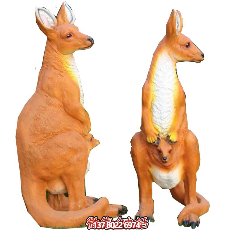 大型袋鼠雕塑，景觀完美打造公園景區