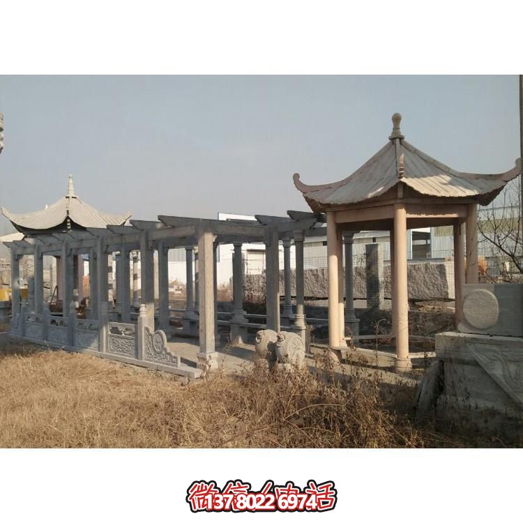 園林戶外大理石石雕長(zhǎng)廊雕塑